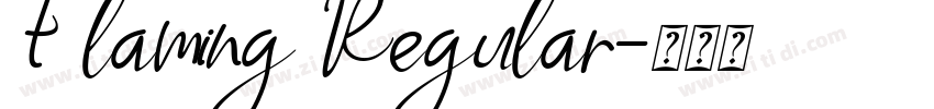 Flaming Regular字体转换